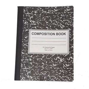 Xx781 School Supply Composition Writing Journal Lined Paper Marble Notebook 200Pages Exercise Book for Kids Student - Product Image 1