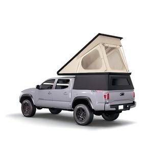 Camper de tamaño medio ligero Camper <span class=keywords><strong>Pick</strong></span>-<span class=keywords><strong>Up</strong></span> Canopy Wedge Camper con tapa de cama Tienda para acampar al aire libre Remolques de viaje - Product Image 4