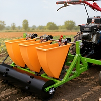 Semoir à ail à 2 rangs, attache pour motoculteur, espacement réglable des rangs, 68 kg