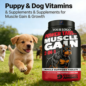 <span class=keywords><strong>Tablet</strong></span> Kunyah Pembentuk Otot 2-in-1 OEM/ODM untuk Anak Anjing & Anjing Dewasa - Vitamin & Suplemen Anjing untuk Peningkatan & Pertumbuhan Otot - Product Image 2