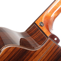 Gitar Akustik M-53S Solid Mahogany, Bagian Belakang dan Samping dari Kayu Mahoni, 6 Senar, Finishing Matte, Cutaway, untuk Pemula