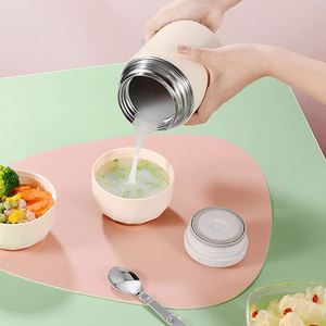 Portable Stainless Steel Soup Warmer <b>Container</b> Insulated Thermal Flask Jar Thermos Cup Lunch Box Set with Spoon <b>Wine</b> Cup - Product Image 4