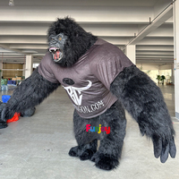 Costume de jeu de rôle de mascotte de gorille King Kong gonflable de 2.6M Costume de poupée de dessin animé de publicité de fête d'ours polaire