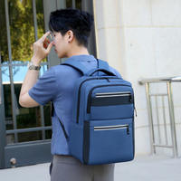 Tas Ransel Bisnis Multifungsi Anti Air OEM Golden Supplier, Tas Laptop Promosi Harga Murah dengan Ritsleting untuk Perjalanan