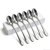 Cuillère à œufs en acier inoxydable, miroir, écologique, passe au lave-vaisselle, facile à nettoyer, pour le petit-déjeuner, les œufs, les amuse-gueules