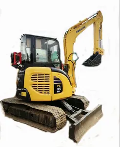 Used Earthmoving Machinery Komatsu Mini Excavator 3 Ton Mini Digger PC35MR PC18 PC40 PC60 Track Shoes Excavator