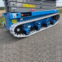 Plateforme élévatrice à ciseaux électrique autopropulsée 6-14m pour travaux en hauteur, idéale pour la construction et l'entrepôt