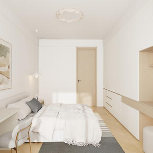 Armario de Madera Maciza Moderno y Minimalista Chen Le, Armario de Almacenamiento con Puerta Corredera de Piso a Techo, Ahorro de Espacio para Dormitorio - Product Image 1