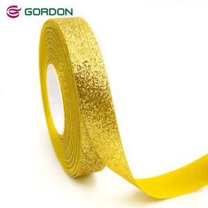Noeuds de <span class=keywords><strong>ruban</strong></span> Gordon personnalisés avec paillettes, emballage prêt à l'emploi pour projets d'artisanat DIY, décoration de boîtes cadeaux - Product Image 5