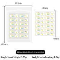 Patchs anti-acné invisibles personnalisés en gros, 24 pièces, en stock, livraison rapide, ingrédients sur mesure, OEM