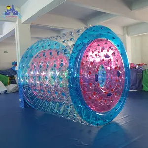 Rolo de água colorido do zorb, tubo inflável de pvc para crianças