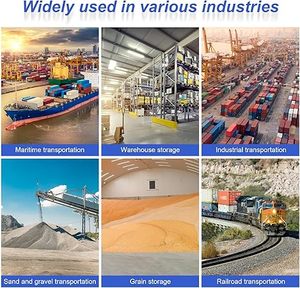 Huamaohengchun Bolsa de carga pesada de 35"L x 35"W x 43"H, capacidad de carga de 2200 libras, con base plana y tapa tipo duffle, para la industria y agricultura. - Product Image 5