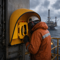 Téléphone industriel insonorisé et résistant aux intempéries pour chantier bruyant et difficiles – Fourniture directe usine