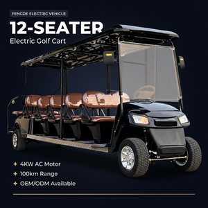 Voiturette de golf électrique Tarion Factory Direct 12 places, 72V 4KW haute puissance, 10+2 places, <span class=keywords><strong>buggy</strong></span> de golf touristique, batterie lithium, 30-50 km/h - Product Image 1