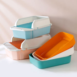 Bac à litière portable, petit plateau, poêle ouverte, pour chats, vente en gros - Product Image 1