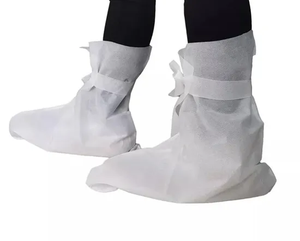 Cubrezapatos Quirúrgicos Desechables Automáticos <span class=keywords><strong>de</strong></span> <span class=keywords><strong>SMS</strong></span> con Lazos, Cubrezapatos Médicos No Tejidos - Product Image 5