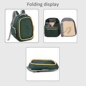 Kedi taşıyıcı sırt çantası küçük orta köpek ulaşım yürüyüş çanta, genişletilebilir, ölçeklenebilir, katlanabilir, nefes, büyük kapasiteli Pet için - Product Image 5