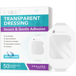 เอไลเม่ แผ่นปิดแผลกันน้ำ ระบายอากาศได้ ขนาด 2.36 นิ้ว x 2.75 นิ้ว  แผ่นปิดแผลแบบใส  ยึดติดแน่น  ไม่ระคายเคือง  สำหรับดูแลบาดแผล - Product Image 1