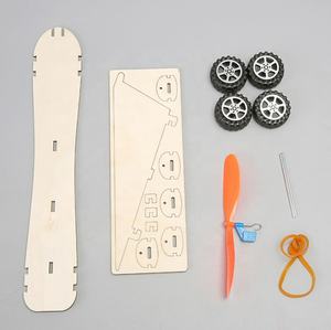 Turbina Eólica de Madera con Banda Elástica, Tecnología para Autos, Pequeña Producción, Invención, Manualidades, Ensamblaje Manual, Material Didáctico para Edades de 5 a 7 Años - Product Image 4