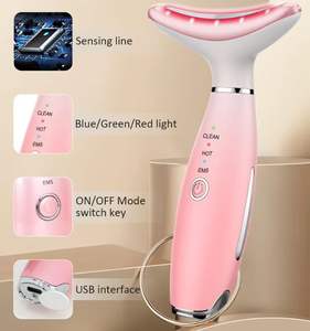 Dropshipping Facial Massager Neck Face Massager Tool 3 Mode Massage with Heat Portable <strong>Beauty</strong> <strong>Instrument</strong> for Skin Care - Product Image 2