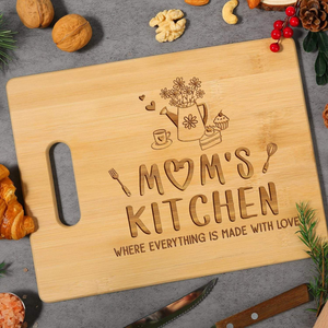 Planche à découper en bambou de qualité supérieure, personnalisée, avec motif gravé au laser unique, cadeau de Thanksgiving - Product Image 5