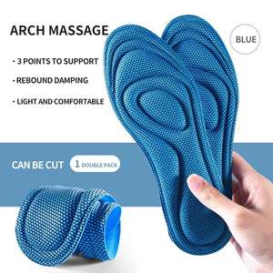 Nano Antibacterial <b>Memory</b> <b>Foam</b> Sport Insoles Orthopedic Foot Care Massage Shoe Pads Comfort <b>Cushion</b> Inserts for Men Women - Product Image 1