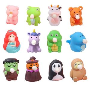 Jouet anti-stress en TPR en forme d'animaux, à presser, qui éjecte des bulles et émet des sons, pour la décompression, vente en gros - Product Image 2