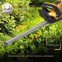Taille-haie rotatif sans fil Wanniu à double lame, rechargeable, au lithium-ion, 2 kg, pour l'aménagement paysager