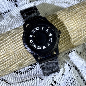 Reloj de Cuarzo Cuadrado de Lujo para Hombre, Marca Británica, de Acero Inoxidable, con Números Romanos y Calendario - Product Image 3