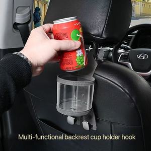 2026 New Wholesale Multi-functional <strong>Car</strong> <strong>Hook</strong> <strong>Car</strong> Cup Holder Leather <strong>Car</strong> Seat Headrest Single <strong>Hook</strong> - Product Image 4
