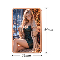 Barre de cuivre de Noël personnalisée OEM ODM, 1 oz, cuivre fin .999, imprimée en couleur, barre de cuivre de collection