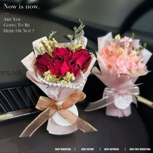 อุปกรณ์เสริมสำหรับผู้หญิงน้ำหอมปรับอากาศในรถยนต์หรูหราแบบพรีเมี่ยมลายดอกไม้แท้ - Product Image 3