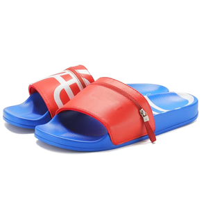 รองเท้าแตะแบบสไลด์ใส่สบายระบายอากาศได้ทุกวันรองเท้าแตะแบบสไลด์แบนซิปกันลื่นพิมพ์โลโก้ - Product Image 3