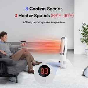 Air Cooling Smart Air Purifier Bladeless Standing Fan Heater Leafless Tower Pedestal Heating Household Fans <b>Humidifier</b> FAN - Product Image 5