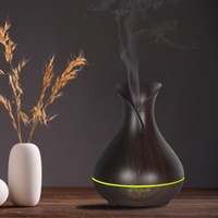 Diffuseur d'huiles essentielles à ultrasons de grande capacité 400 ml, forme de vase, brume fraîche, grande capacité