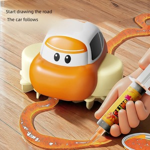 Juguete para Aliviar el Estrés, Juego de Construcción DIY, Coche de Slime con Riel de Inducción, Juguete Educativo STEM Sensorial para Niños, Regalo - Product Image 1