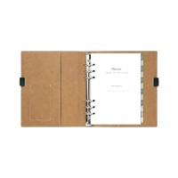 Agenda Diaria de Cuero PU con Logotipo Grabado, Tapa Dura de Alta Calidad, Encuadernación en Espiral, A6, para Reuniones de Negocios, Suministros de Oficina, Regalo