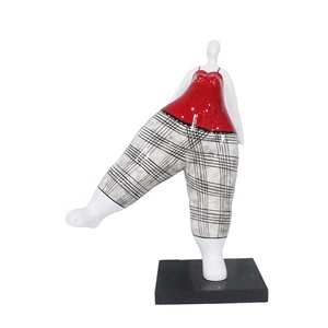 Escultura de bailarina de Ballet hecha a mano personalizada, estatuas de resina de mujer gorda bonita, estatuilla de fibra de vidrio artística - Product Image 6