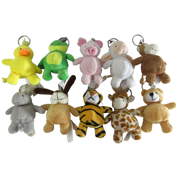 Плюшевый брелок в виде животного, мягкая игрушка, брелок в виде животного, тигр/леопард/утка/Жираф, брелок