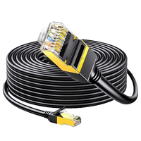 Cable Ethernet LAN CAT6A SFTP de cobre OFC, blindado metálico, par trenzado, para interiores, con conector RJ45, 1-100M, al por mayor