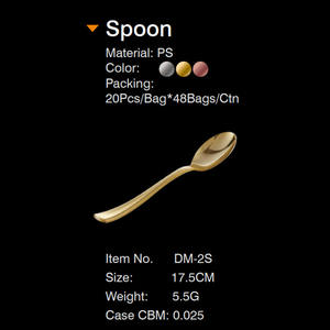 Juego de cubiertos de plástico dorado desechable Xueli, juego de vajilla occidental, cuchillo para pastel, cuchara de plástico con <span class=keywords><strong>servilleta</strong></span> - Product Image 4