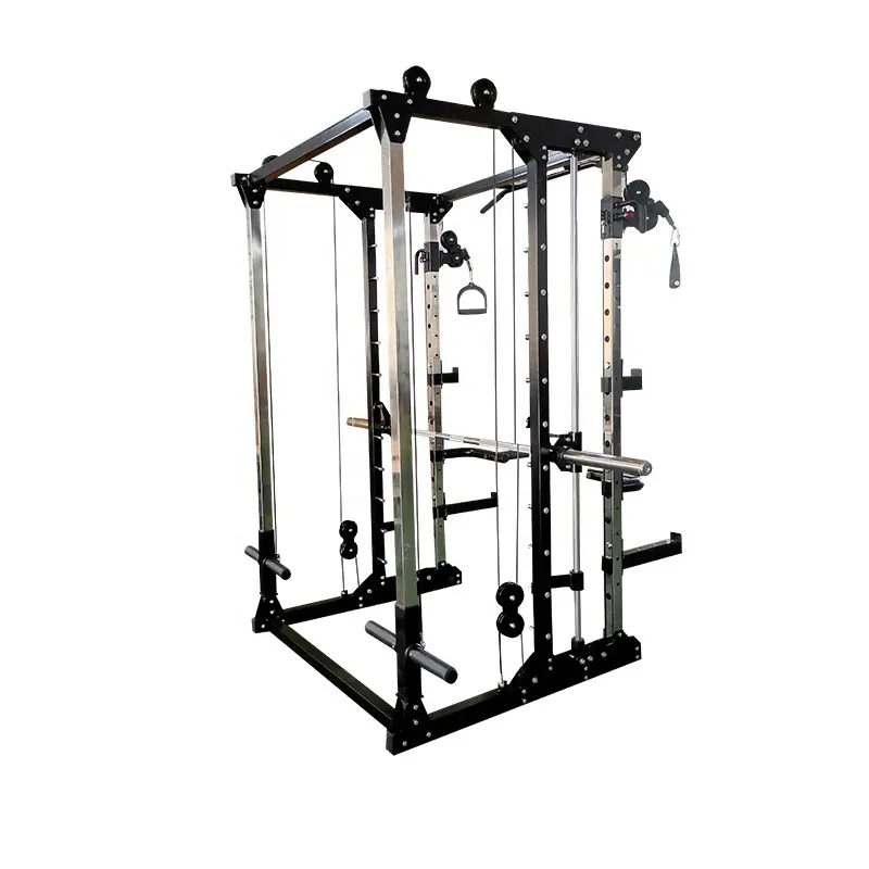 Kommerzielle Fitness geräte Multifunktions-Smith-Einheit Kombinierter Squat-und Bankdrücken Rack Home Fitness Trainer von Herstellern