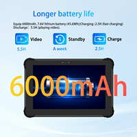Tablette PC robuste de 10,1 pouces avec processeur i7 de 12e génération, Windows 11, 4G/WiFi6/GPS/BT, grande batterie amovible, étanche IP65, PC industriel