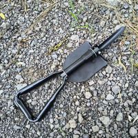 Pelle pliable multi-usages, outil de camping portable, petite pelle en acier pour le sauvetage d'urgence, le creusement de sable, les activités de plein air
