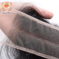 Cheveux vierges bruts alignés sur les cuticules, fermeture en dentelle HD 2x6, dentelle suisse transparente, fermeture fine HD, cheveux humains péruviens, couleur naturelle
