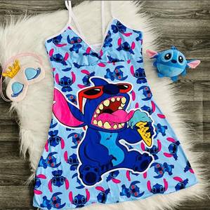 2024 Neuankömmling Sommer Charakter Cartoon Zweiteiliges Set Nachtwäsche Pyjamas Cartoon Nacht kleider für Frauen - Product Image 6