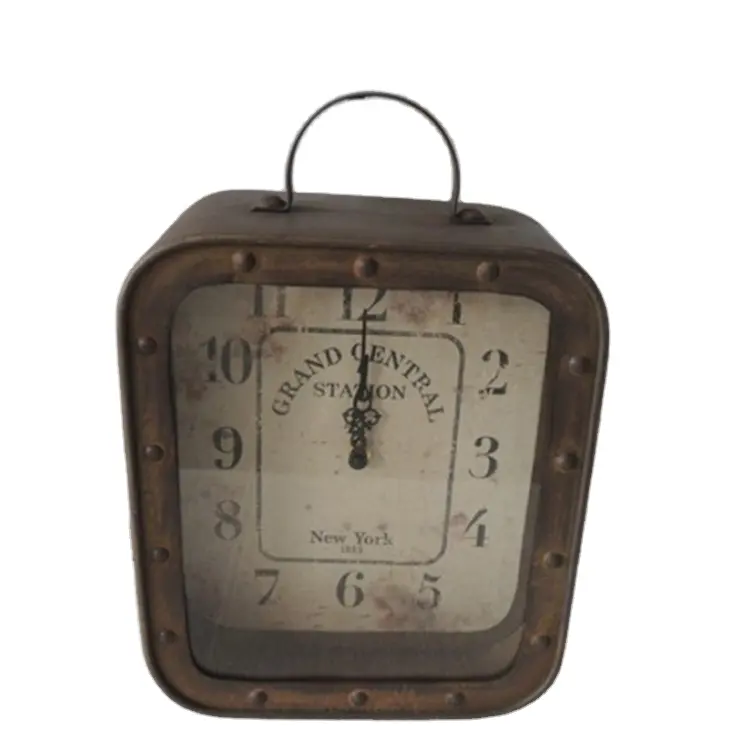 Horloge de Table de décoration Antique de Style industriel Oem Odm