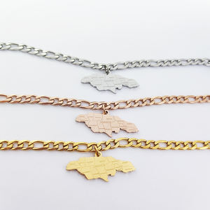 जमैका कंगन सोना मढ़वाया पायल Joyeria Fina स्टेनलेस स्टील डे चीन सामान महिलाओं भारतीय आभूषण फैशन मानचित्र खरीदारों - Product Image 6