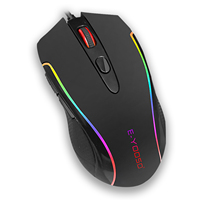 Mouse Gaming Murah, Mouse Optik RGB Berkabel untuk Mouse Gamer
