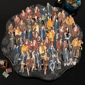 Paquete de 15 Hojas de Pegatinas Autoadhesivas con Diseño de Mago de la Moda de Enchant Academy, Estilo Europeo Vintage, con Recorte y Acabado Brillante, para Decoración - Product Image 5